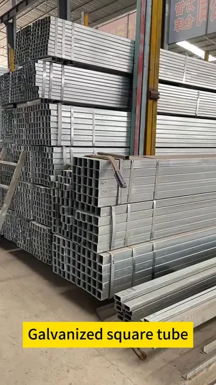 Tubo DN15 DN20 Ms Tubos de aço macio Redondo Quadrado Retangular Galvanizado (FERRO) Gi Tubos de aço carbono Galvanizado Tubo de aço inoxidável Preço do tubo