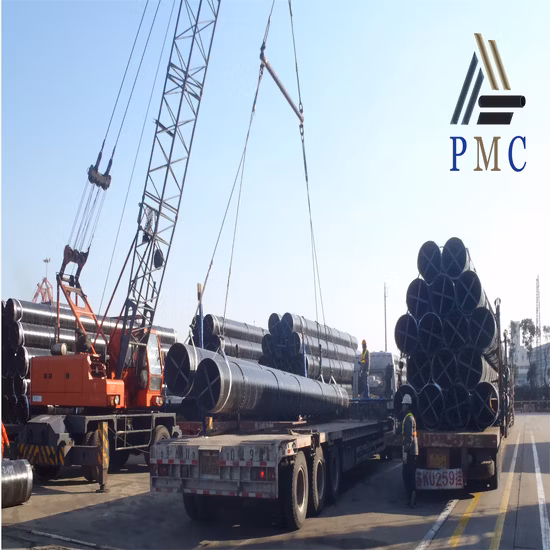 API Gas Line ERW, Hsaw Tubo de Aço Carbono com Galvanizado/Polietileno Revestido para Revestimento/Tratamento de Água/UL Incêndio/Pilha/Perfuração/Construção